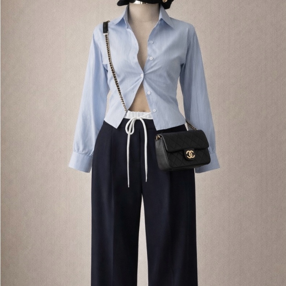 ✨ ZARA Wide-Leg Drawstring Pants ✨